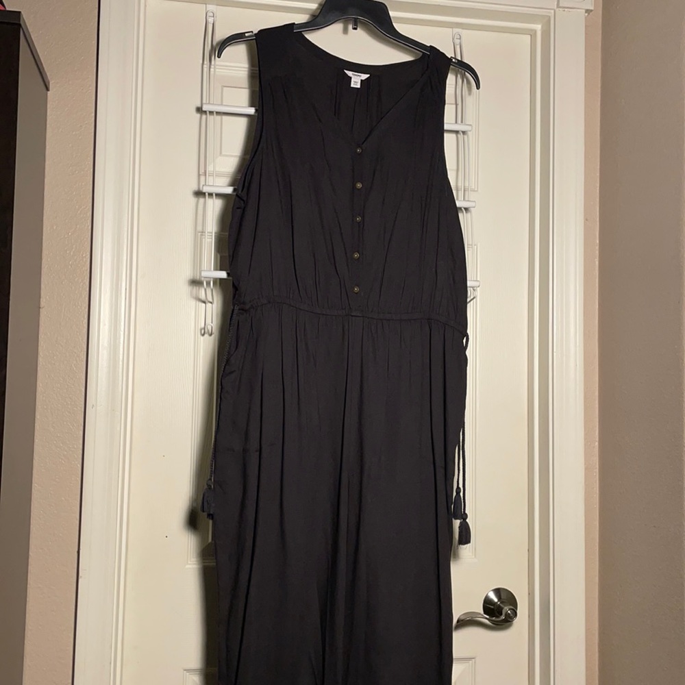 Sonoma black button up jumpsuit w/pockets - Size XXL NWOT!
